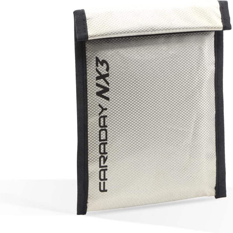 Faraday Defense حقيبة فاراداي ثلاثية الطبقات من قماش سايبر 5" × 7" مع أكمام درع الإشارة، مضادة للاختراق، مضادة للتتبع، حقيبة EMP - Image 1